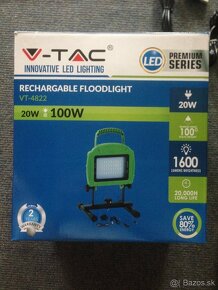 V-TAC - 20W nabijatelny a prenosny LED reflektor (SMD) - 7