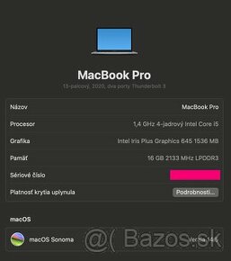 MacBook Pro 13" 2020, 16gb RAM, 256gb SSD, touchBar - 7