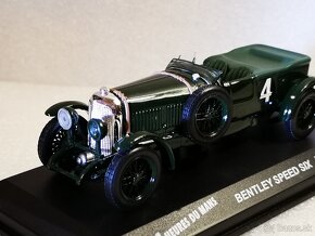 Predám kovový model auta veterána Bentley Speed six, 1:43 - 7