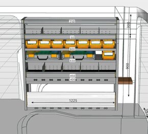 Regálové Systémy skladom pre úžitkové vozidla - 7