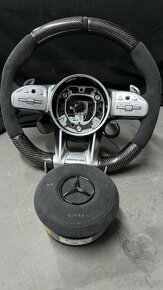 Carbon volant + airbag AMG G63 GLS GLC GLE S E C - 7