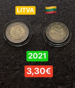 Litva - 2 eurové mince - 7