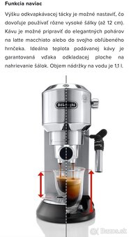 Pákový kávovar De Longhi EC685. M Dedica - 7