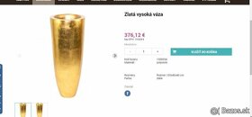 Luxusna Glamour Vaza zlatá 90cm - 40% - 7