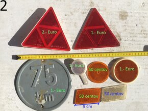 Svetlá a odrazové sklíčka na bicykel, príves, traktor vlečku - 7