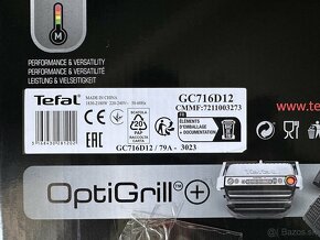 Predám novy elektrický gril Tefal optigril+ GC716D12 - 7