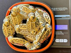 124g 14k Versace vzor zlatá retiazka - 7