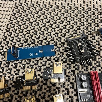 Mining príslušenstvo - Riser, PCIe splitter, M2 to Pcie atď - 7