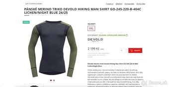 Merino tričko Devold Hiking Man Shirt - 7