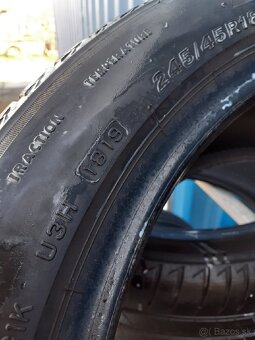 2x letné pneumatiky 245/45 R18 Bridgestone - 7