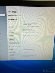 Dell optiplex 5060 + Dell monitor 20” - 7