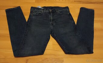 Levis modré slim fit strečové - 7