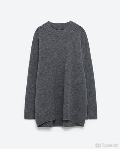 ZARA - nádherný, kvalitný jemný sveter v oversize strihu - 7