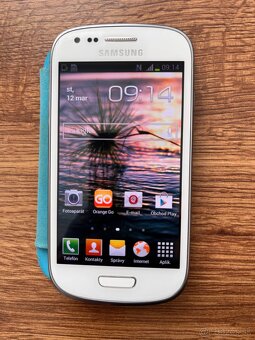 Samsung Galaxy SIII mini GT-I8190N krásny stav, modré puzdro - 7