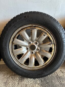 Predám plechové disky 5x112 + Zimné pneu 215/60R16 - 7