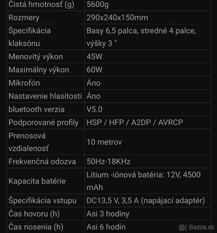 Reproduktor s mikrofónom  +bluetooth+ USB +2x mikrofóny - 7