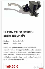 Predna brzdova pumpa Nissin 11 - 7