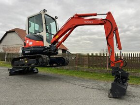 Minibagr Kubota U25-3 pouze 2700mth,hyd.svah, 2,6t - 7