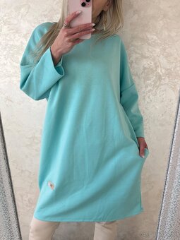 Dámska oversize tunika/šaty Aquamarine - 7