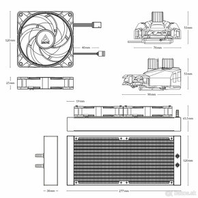 Liquid Freezer II 240 A-RGB CPU chladic - 7