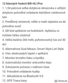 Profesionálne Smart hodinky s množstvom funkcií - nové - 7