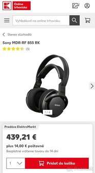 SONY MDR RF855RK Hi-Fi slúchadlá - 7