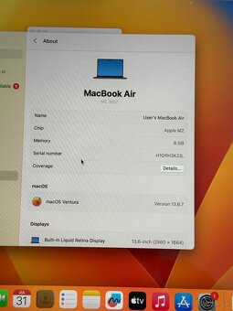 MacBook Air M2 8/256gb 13” - 7