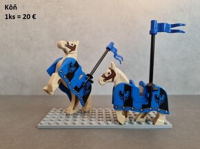 Doskladnené LEGO BLACK FALCON minifigúrky, vojsko, kone - 7