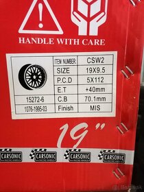 Alu sada = 5x112 = R19 = CARSONIC - 7