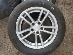 R17" zimní alu kola 5x120 7,5jx17 et32 pneu 98-30% - 7