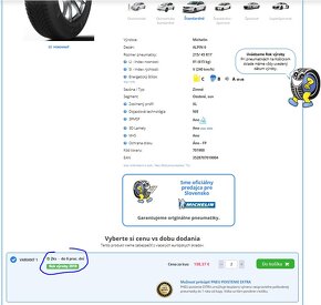 215/45 R17 91V Michelin Alpin 6 (2ks) - 7