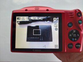 Canon PowerShot SX400 IS Red Červený Stav Nového Komplet - 7