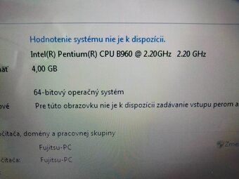 15,6" Fujitsu Lifebook / 120gb ssd / 4gb ram / Windows 7 - 7