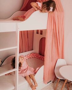 Poschodová posteľ domček-so šuflíkmi aj matracmi 180 cm - 7