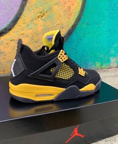 Nike Air Jordan 4 Retro Black Yellow 40 41 42 43 44 45 - 7