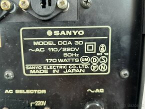 Vintage Sanyo DCA30 zosilňovač - 7