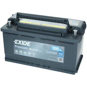 Predám Exide Premium 12V 100Ah 900A EA1000 - 7