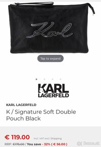 Karl Lagerfeld kabelka k/signature soft double pouch - 7