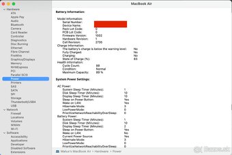 Macbook Air M1 16/256GB 2020, plne funkčný, batéria 89% - 7