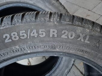 Predám zimne pneu Wintercontact 285/45  R20 XL - 7