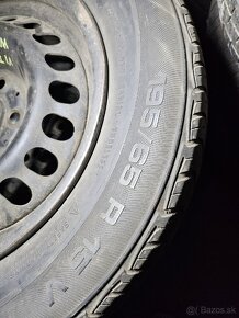 4x plechové disky 5x112 + letné pneu 195/65r15 - 7