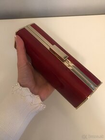 Lk Bennett clutch Scarlet Red koža - 7