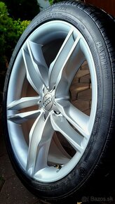 alu R19 5x112, letné pneu 255/35, orig. Audi A5, TOP - 7