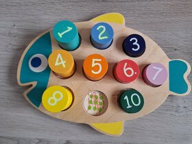 Montessori drevena skladačka/ puzzle - viac kusov - 7