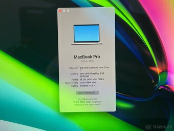 MacBook Pro 15-palcový (2019) 16GB / 256GB Silver - 7