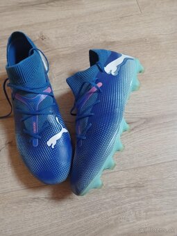 Puma Future 7 Match Rush Firm Ground Football Boots Blue/Wht - 7