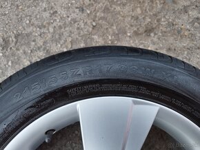 Originálne hliníkové disky Škoda Zeus 215/55 R17+ letné pneu - 7