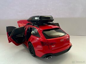 Audi RS6 Avant 1:24 cervena metaliza - 7