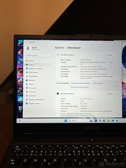 Herny notebook Lenovo Legion 5 /Ryzen5,RTX 6GB, 16GB RAM/ - 7