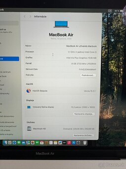 Apple Macbook Air 13" (2020) Intel i3, 8gb, 256gb - 7